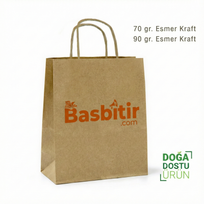 Burgu Saplı Kağıt Poşet / Çanta