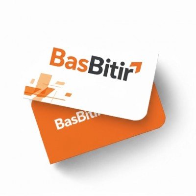 İki Kenar Oval Kartvizit