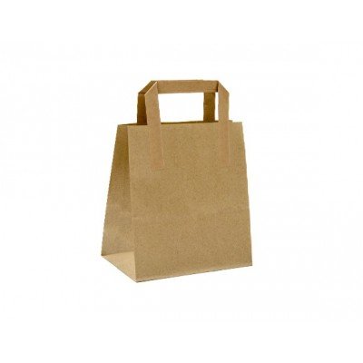 Baskısız Düz Saplı Kağıt Poşet / Çanta 