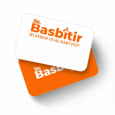 Ekspres İki Kenar Oval Kartvizit