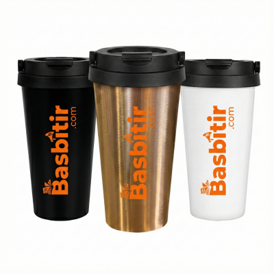 Kulplu Çelik Termos Mug