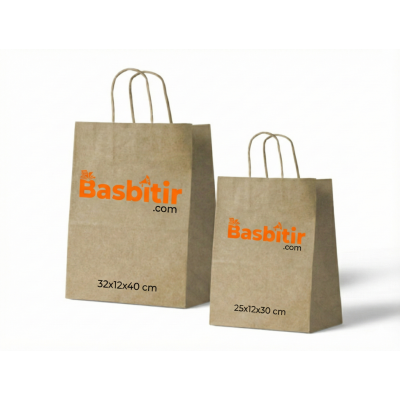 Logo Baskılı Kağıt Poşet / Çanta