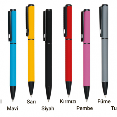 Rubber Gövde Metal Kalem