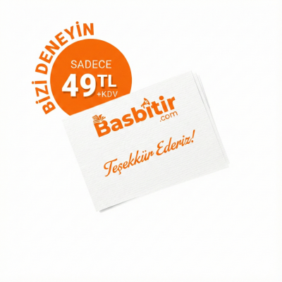 Teşekkür / Not Kartı - Bizi Deneyin