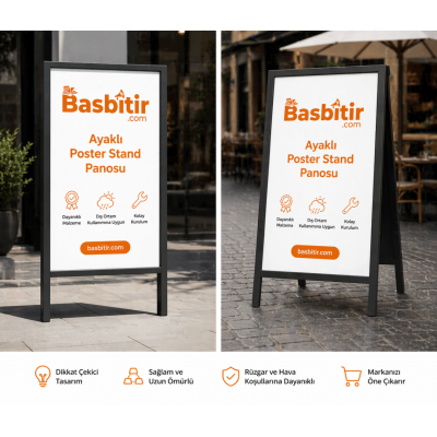 Ayaklı Poster Stand Panosu