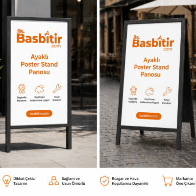 Ayaklı Poster Stand Panosu