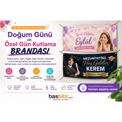 Doğum Günü Ve Özel Gün Kutlama Brandası