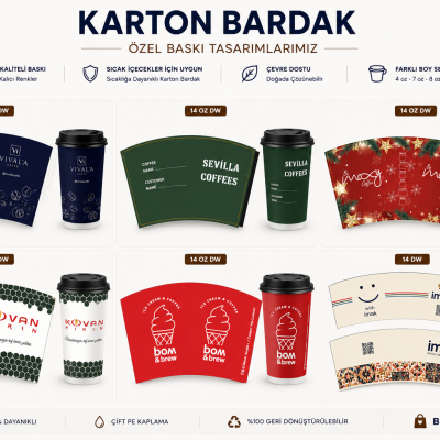 Baskılı Karton Bardak