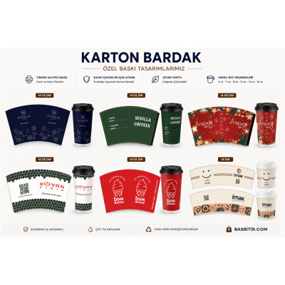 Baskılı Karton Bardak