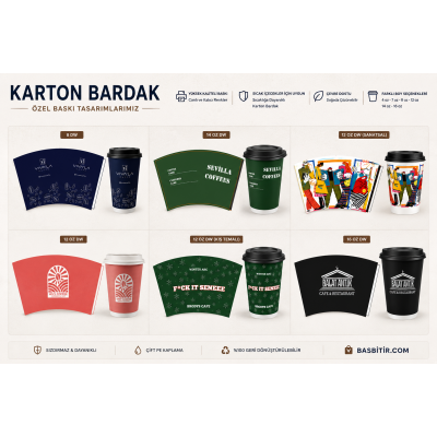 Baskılı Karton Bardak