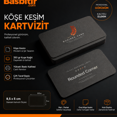 Oval Kesim Kartvizit