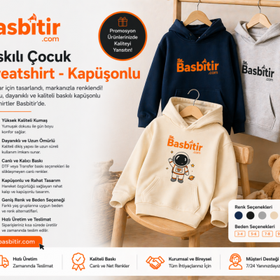 Çocuk Sweatshirt - Kapüşonlu
